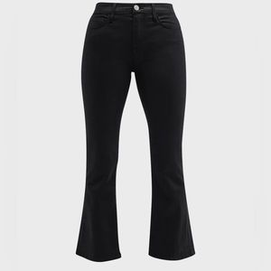 Frame Le Crop Mini Booth Houndstooth Shine